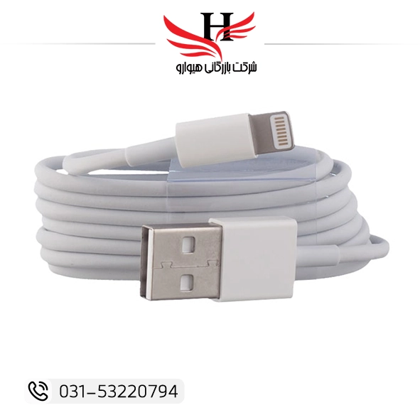 کابل شارژ آیفون هیوارو Lightning با کیفیت بالا مناسب شارژ سریع و خرید عمده لوازم جانبی موبایل از هیوارو